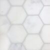 GRANDVIEW HUDSON WHITE 3 IN HEX HONED