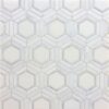 REGENCY WATERJET MOSAIC WITH HUDSON WHITE, FAIRMONT WHITE & ST REGIS GRAY - HONED