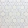 REGENCY WATERJET MOSAIC WITH HUDSON WHITE, FAIRMONT WHITE & ST REGIS GRAY - HONED