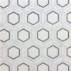 REGENCY WATERJET MOSAIC WITH HUDSON WHITE, FAIRMONT WHITE & BLACK - HONED