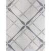 BOTANICA JASMINE MOSAIC - HUDSON WHITE AND CHELSEA GRAY AND YORK GRAY - SHEET SIZE:  12X12X3/8 (1.0 SF)