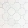 VENETIAN WATERJET MOSAIC WITH HUDSON WHITE & ST REGIS GRAY - HONED