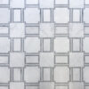 ALLISTER WATERJET MOSAIC WITH  HUDSON WHITE & ST REGIS